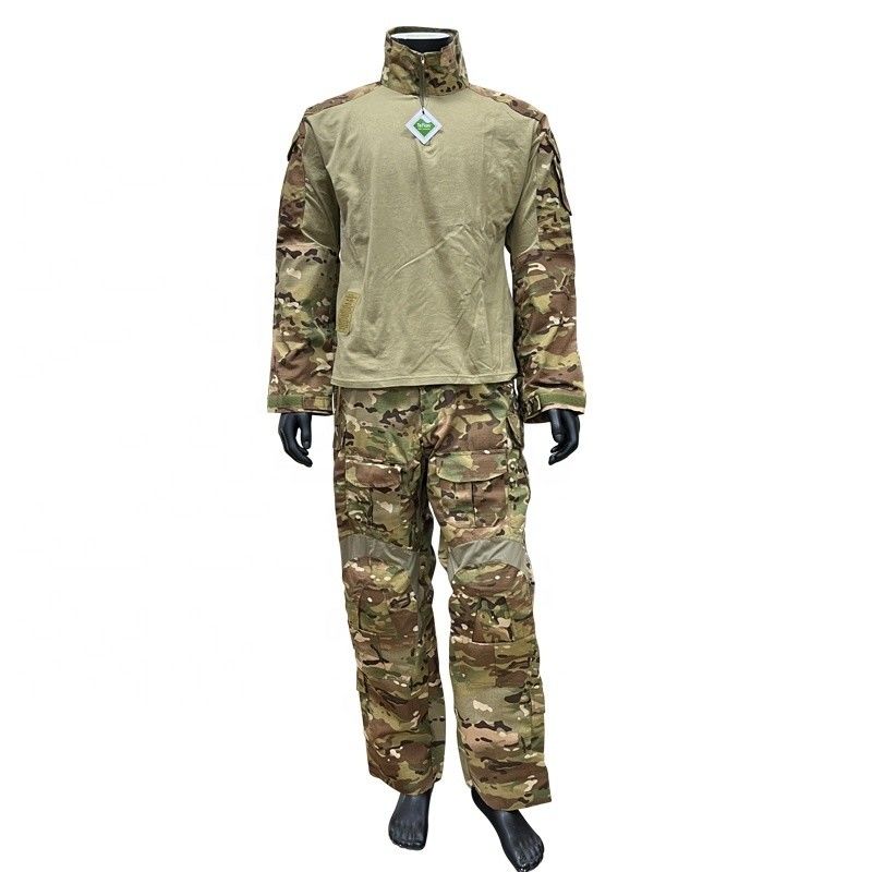 65% polyester 35% katoen trainingsuniform CP kleur kikkerpak met knie-elleboogkussens