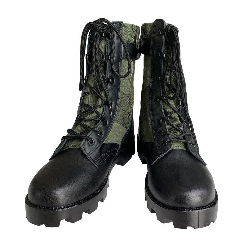 Gemakkelijke groene wandelschoenen voor mannen met duurzame rubberen zool en oxfordleer