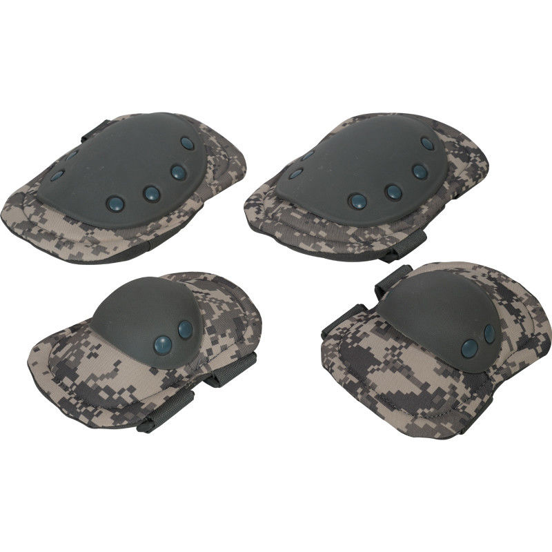 Ademend camouflage-kleurverstelbare elleboog- en kniebeschermers voor volwassenen in het buitenleven