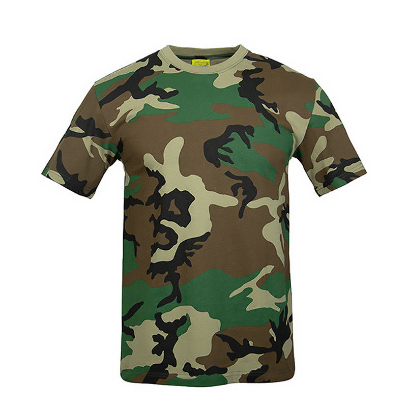 Basisbescherming T-shirt voor mannen voor buitensporten en polyester katoen