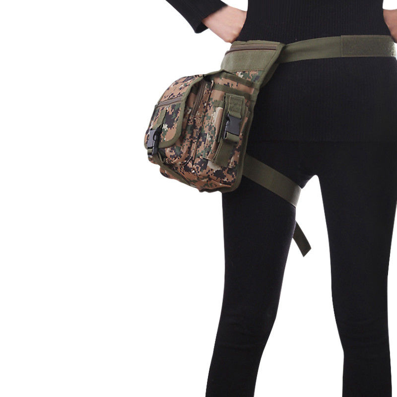 Gevarieerde 600D Nylon Stof Waterdicht Midden- en dijbandzak met sterke gesp