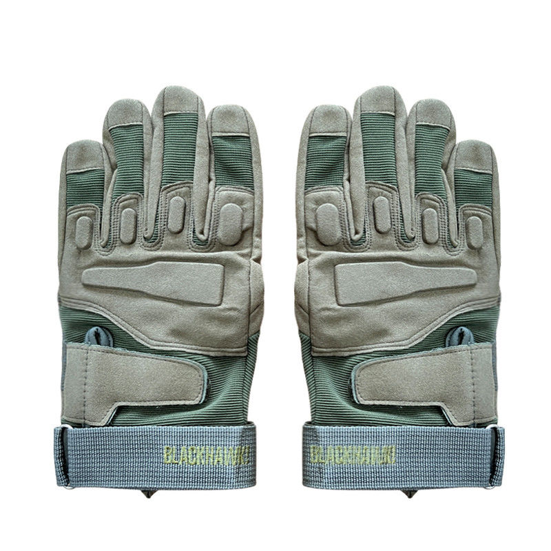 M-XL Groottes Beschermende schokbestendige winter volle vinger handschoenen in khaki of op maat