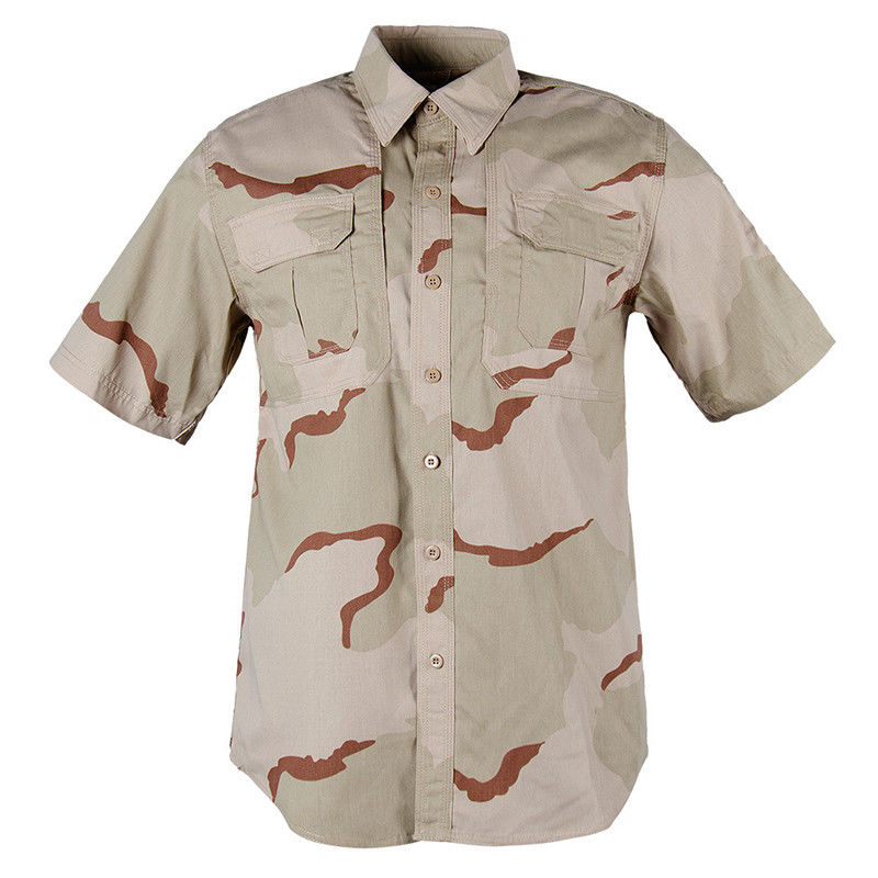 Outdoor woestijn korte mouw shirt uniform 1,4 kg/pc gewicht 7 dagen monster bestelling ondersteuning