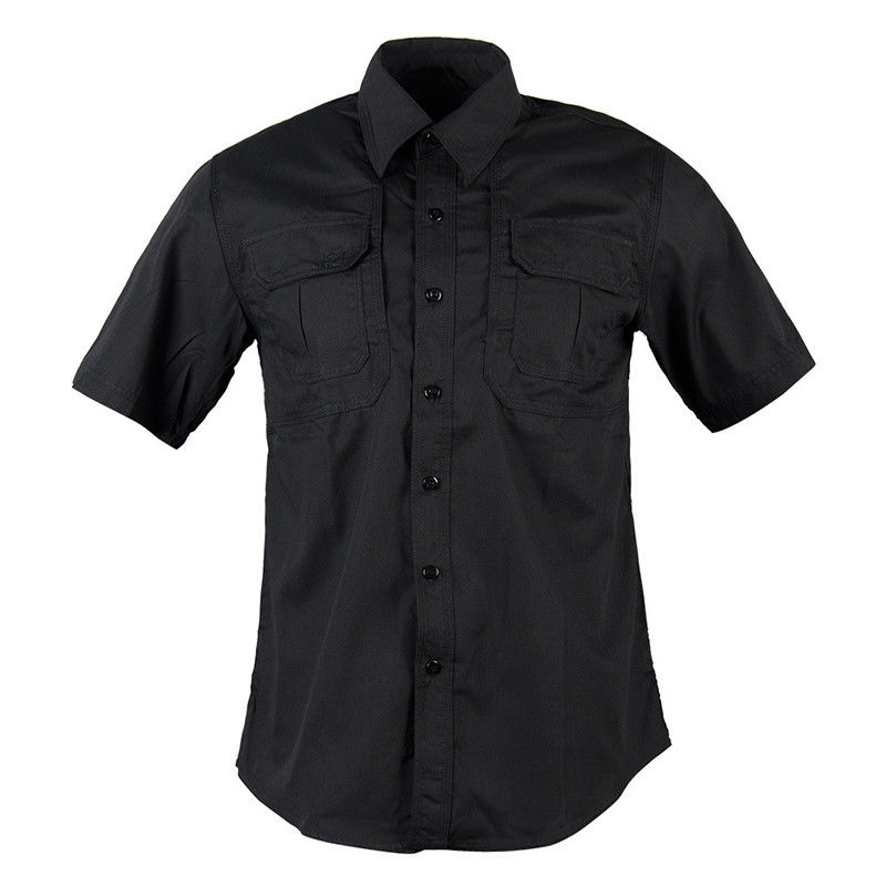 T-shirts van geweven stoffen met vrachtzak en penzak in polyester/wattenmengsel