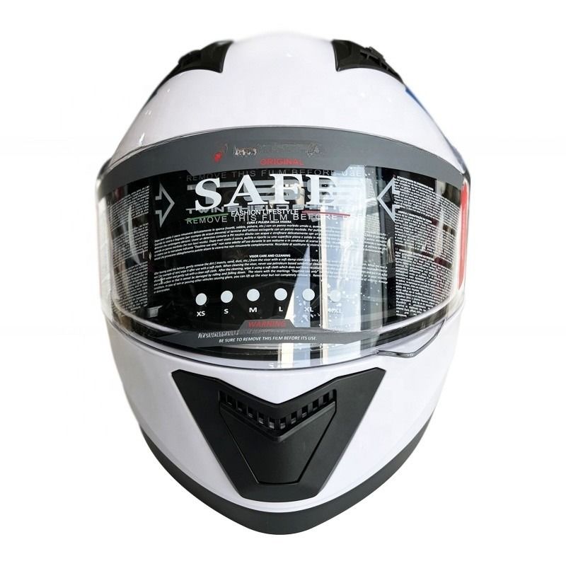 ABS Full Face Shield Motorcycle Riding Helmet voor universele seizoen zonder patroon
