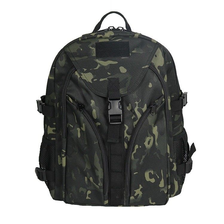 Khaki Outdoor Travel Backpack met multifunctioneel ontwerp en een innerlijke ritszak