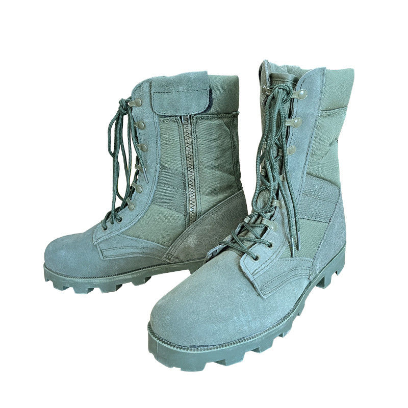 Logo 36-47 Ruwe suede leer veiligheidsschoenen met harde toehoed en knalende rubberen zool