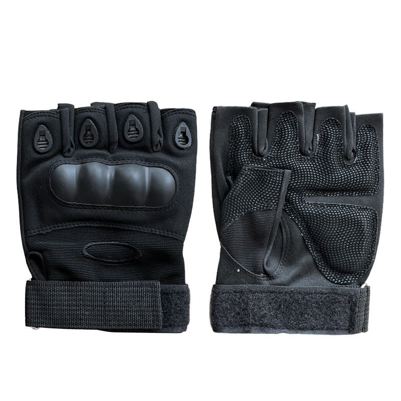 Halve vinger XXL hard geknoopte anti-glijde palmboom microfiber lederen handschoenen voor bescherming