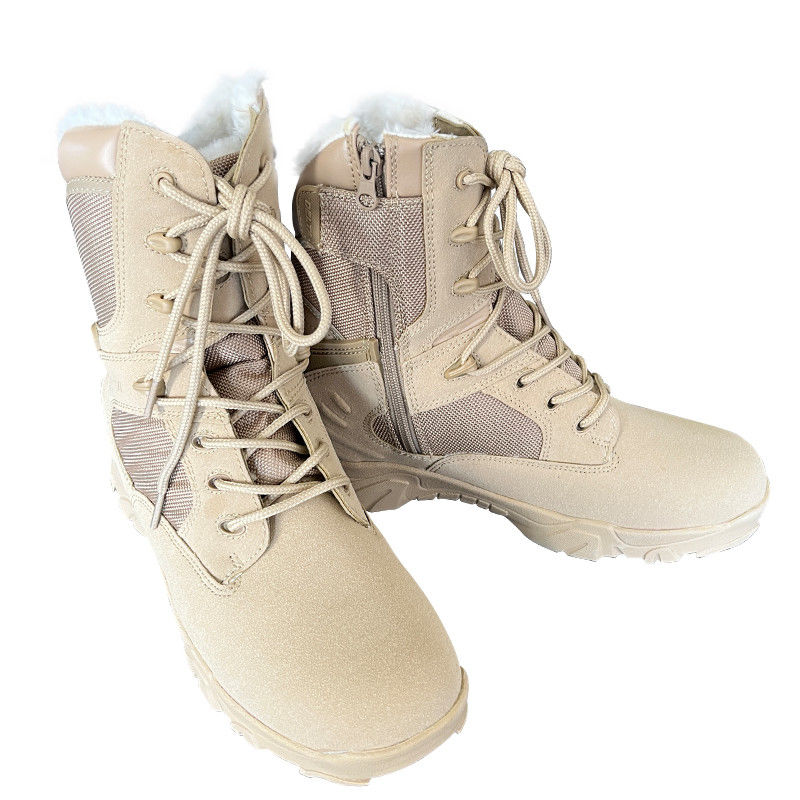 Genuine leer middenzool hoge top laarzen perfect voor winter en herfst buiten activiteiten