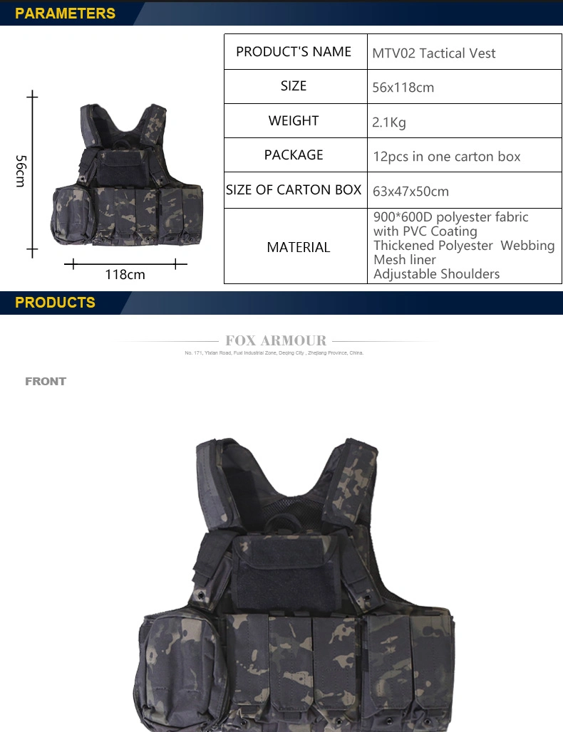 MT02 Militair kogelvrije tactische vest 3