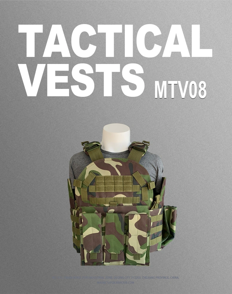 MTV08 camouflage ademend tactisch vest met Molle systeem 0