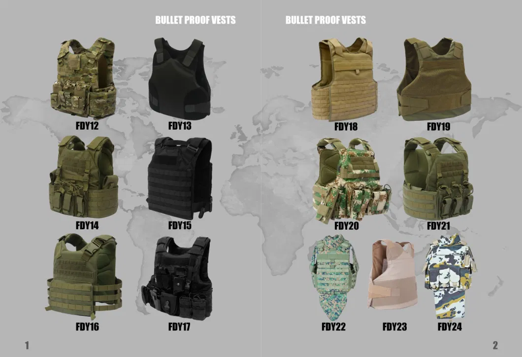 FDY008 Politie-wetshandhavingsapparatuur Tactisch militair kogelvrij vest niveau 3 9